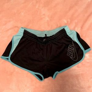 Nike dri-fit shorts with aqua trim